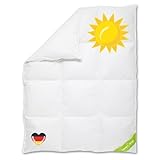 Koru Kids® Kinder Daunendecke 100 x 135 cm – 100% Daunen – Kinderbettdecke...