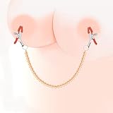 Pearl Nipple Clamps Body Chains Necklaces and Adjustable Pressure Breast Nipple...