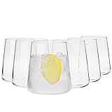 KROSNO Gin-Gläser Wassergläser Weißweingläser Trinkgläser | Set von 6 | 380...