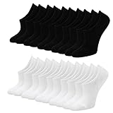 Blu Ninfee Sneaker Socken Damen Füsslinge Herren 10 Paar, Unisex Füßlinge mit...