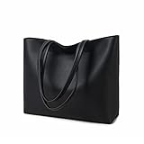 MEEGIRL Damen Henkeltaschen, Einfache Handtaschen PU Leder Tote Shopper Bag für...