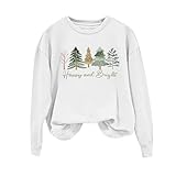 Weihnachtspullover Damen Weihnachten Drucken Lassig Weihnachts Pullover Elegant Leichte...