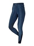 LeMieux Ava Denim Breggings in dunklem Indigo mit Kniegriff Silikon - 4-Wege-Stretchgewebe...