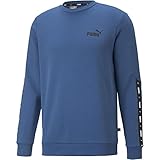 PUMA Herren ESS+ Tape Crew FL Sweatshirt, Lake Blue, XL