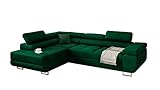 KREATIVE FURNITURE & DESIGN Ecksofa mit Schlaffunktion L-Form, Sofa Couch mit...