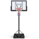 Yohood Basketballkorb Outdoor, Verstellbare Korbhöhe von 135 bis 305 cm,...