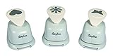 Rayher Hobby 69105000 Motivstanzer Set, Herz, Blume, Schmetterling, ø 2 x 1.52...