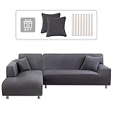 Lydevo Sofabezug Ecksofa L Form Sofa Überwürfe Stretch Sofabezug , Rechts oder...