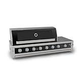 SANTOS Profi Gasgrill Einbaugrill P-611-6 Brenner - Seitenkocher & Heckbrenner -...