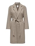 ONLY Klassischer Mantel Elegante Coat Jacke Flachstrick V-Ausschnitt ohne Kapuze...