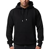 Smith & Solo Herren Kapuzenpullover – Sweatshirt Pullover Rundhals – Langarm – Slim...