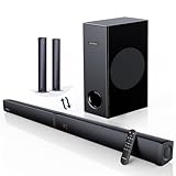 MEREDO 180W Abnehmbare 2-in-1-Soundbar für tv geräte 2.1 Soundbar mit Subwoofer (ARC...