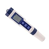 KICHOUSE Salinitätsmesser digitale Temperaturanzeige ph-meter mit hintergrundbeleuchtung...