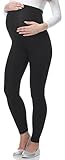 Be Mammy Lange Umstandsleggings aus Viskose Leggings Blickdicht Damen, Maternity...