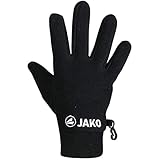 JAKO Unisex Fleecehandschuhe, Schwarz, 9