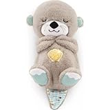 Fisher-Price Schlummer Otter Kuscheltier mit Atembewegung und Musik, Baby Erstausstattung,...