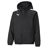 PUMA Unisex Kinder Teamliga All Weather JKT Jr Sweater, Puma Black-puma Black,...