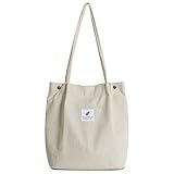 iophi Cord Tasche Damen Tote Bag, Cord Umhängetasche Damen Mode Handtasche Damen Beutel...