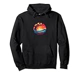 Harmonie Entspannt Sonnenuntergang Wasser Illustration Pullover Hoodie