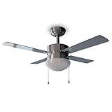 Cecotec Deckenventilator mit Licht EnergySilence Aero 450. 50 W, 4 Umkehrbare Flügel 42',...