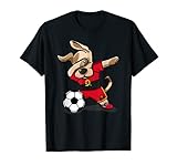 Dabbing Dog Angola Fußball Eckfahne Fußball T-Shirt