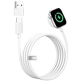 Kompatibel mit Apple Watch Ladekabel USB C 2M, iWatch Ladekabel Apple Watch...