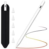 TQQ Stift für iPad 2018-2024, Schnellladefunktion, Palm-Ablehnung, Pencil für...