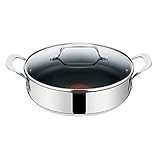 Tefal E30 Jamie Oliver Servierpfanne 25 cm Induktion 2 tlg, mit 2 Seitengriffen...