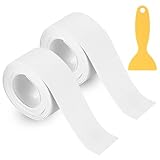 2 Rolls Wasserdichtes Dichtungsband Weiß, Selbstklebende Dichtband Wasserdicht, PVC...