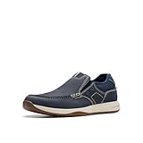 Clarks Sailview Step Loafer für Herren, Marineblaues Nubuk, 7.5