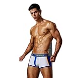 buddyboys Herren Slip Pants Boxer, sexy, weiß, Größe M