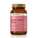 ECOGENETICS - Krillöl+DHA Plus 60 Weichkapseln | Premium Quelle von Omega 3 (415mg pro...