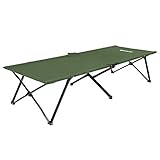 SONGMICS Feldbett, klappbar, Campingbett, Gästebett, Metallrahmen, 206 x 75 x 45 cm, bis...