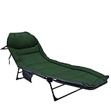 YDIJFLL Campingbett feldbett klappbar, Zusammenklappbares Campingbett Mit Verstellbarer...