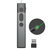 Präsentationsfernbedienung mit grünem Licht, Recargable Wireless Presenter...