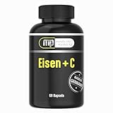 Eisen+C | 15mg Eisen + 40mg Vitamin C | hochdosiert | 60 Kapseln | 2 Monatsvorrat | Made...