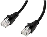 Amazon Basics Ethernet-Netzwerkkabel, RJ45, Cat6, 4m 1 Stück, 1.000Mbit/s, Schwarz