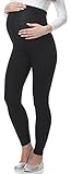 Be Mammy Lange Umstandsleggings aus Viskose Leggings Blickdicht Damen, Maternity Clothing,...