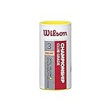 Wilson Badminton-Ball, Championship Shuttlecocks, 3-er Dose, 79 Grains, Gelb,...