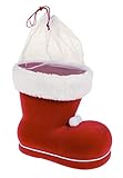 Idena 8550022 - Nikolausstiefel, Rot, Nikolaus, zum Befüllen, Geschenk, Verpackung,...