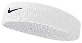 Nike Unisex Erwachsene Swoosh Headband/Stirnband, Weiß (White/Black), Einheitsgröße