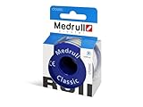 Medrull Fixierpflaster Classic 5 m x 2 cm Tapeband von Wundverbänden, Heftpflaster Weiß...