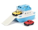 Green Toys 8601038 Fährschiff mit 2 Mini-Autos, Badewannenspielzeug, Spielboot,...