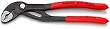 KNIPEX Cobra, Wasserpumpenzange | Rohrzange, Chrom-Vanadium, atramentiert, 180...