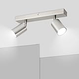 Ketom GU10 Deckenstrahler LED, Deckenstrahler 2 Flammig, LED Deckenleuchte Schwenkbar,...