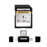 Gigastone 1 TB SD-Karte mit USB-Typ-C-Kartenleser, V30, SDXC-Speicherkarte, High-Speed,...