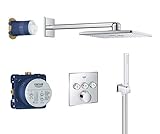 GROHE SmartControl 310 - Duschsystem (einschließlich 400-mm-Duscharm und Rohbauset, 2...