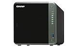 QNAP TS-453D-4G 4 Bay Desktop NAS Gehäuse - Netzwerkspeicher mit 2.5GbE Konnektivität,...