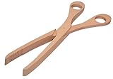 teemando® Holz-Schere, Gurkenzange aus Holz, 28 cm, Grillzange, Holzschere für Gurken,...