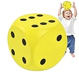 Würfel groß, 15 cm große Jumbo-Spielwürfel, PU-Sieb, elastische Riesen-Spielwürfel,...